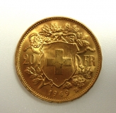Schweiz, 20 Franken Gold-Vreneli