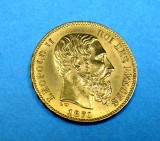 Belgien 20 Franken Leopold II Goldmünze